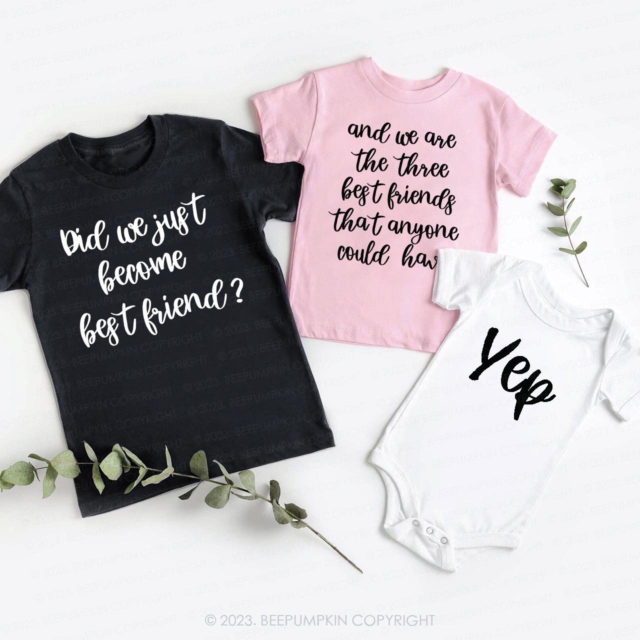 Did We Just Become Best Friends Matching Sibling T-Shirts