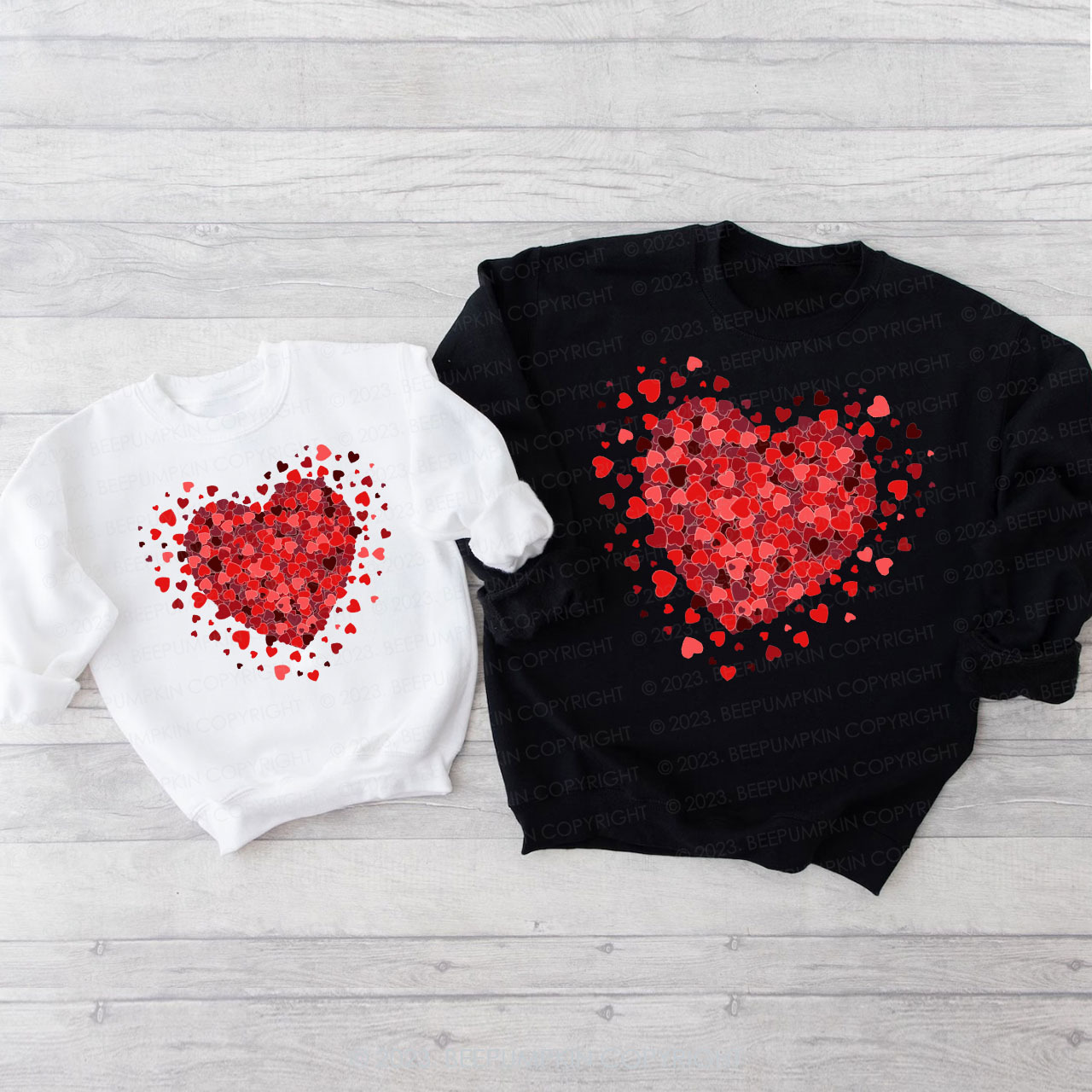 Love Puzzle Matching Valentine��s Sweatshirt