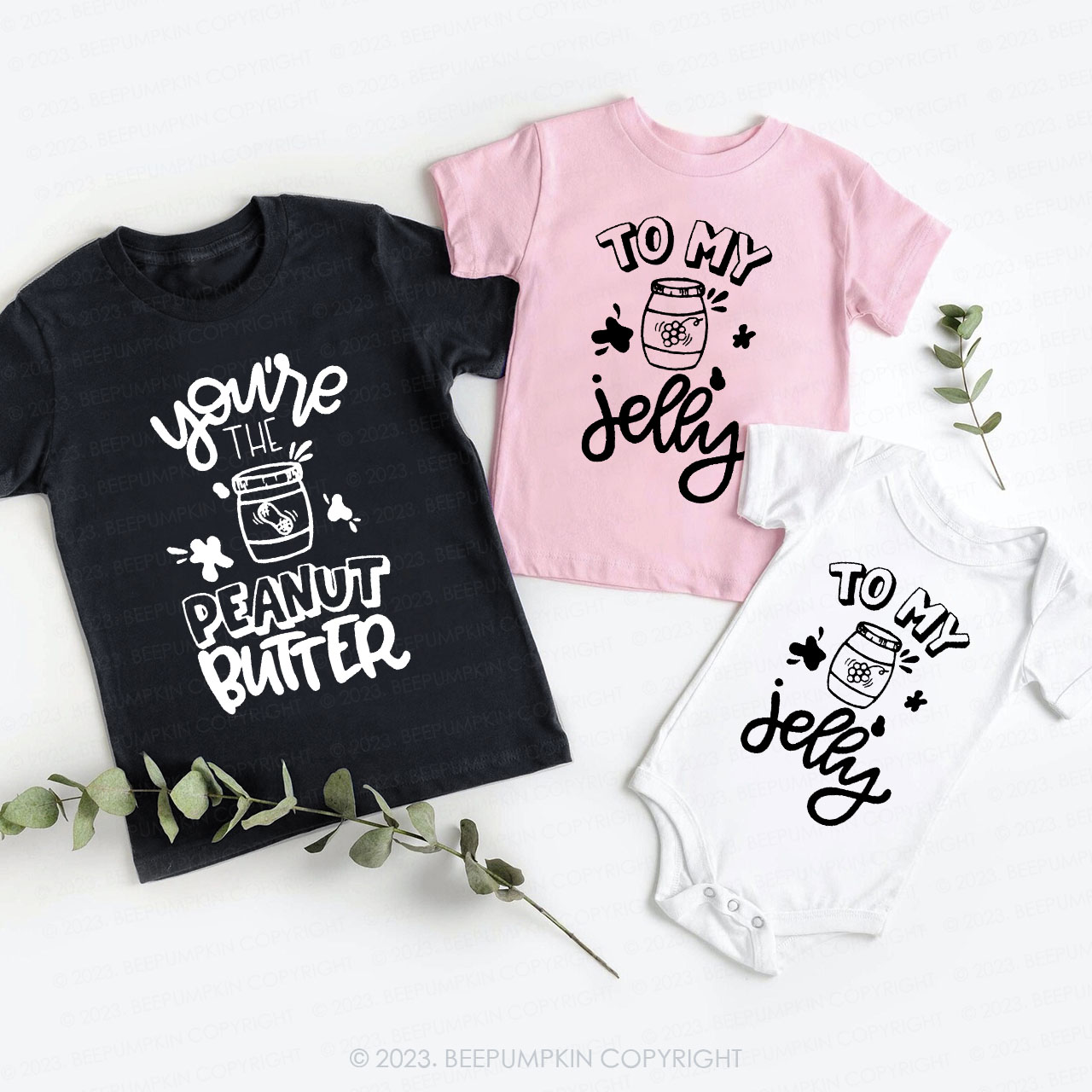You're The Peanut Butter To My Jelly Matching Sibling Shirts