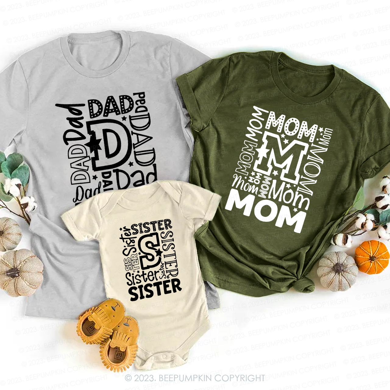 Funny Piece Family Name Matching Shirts