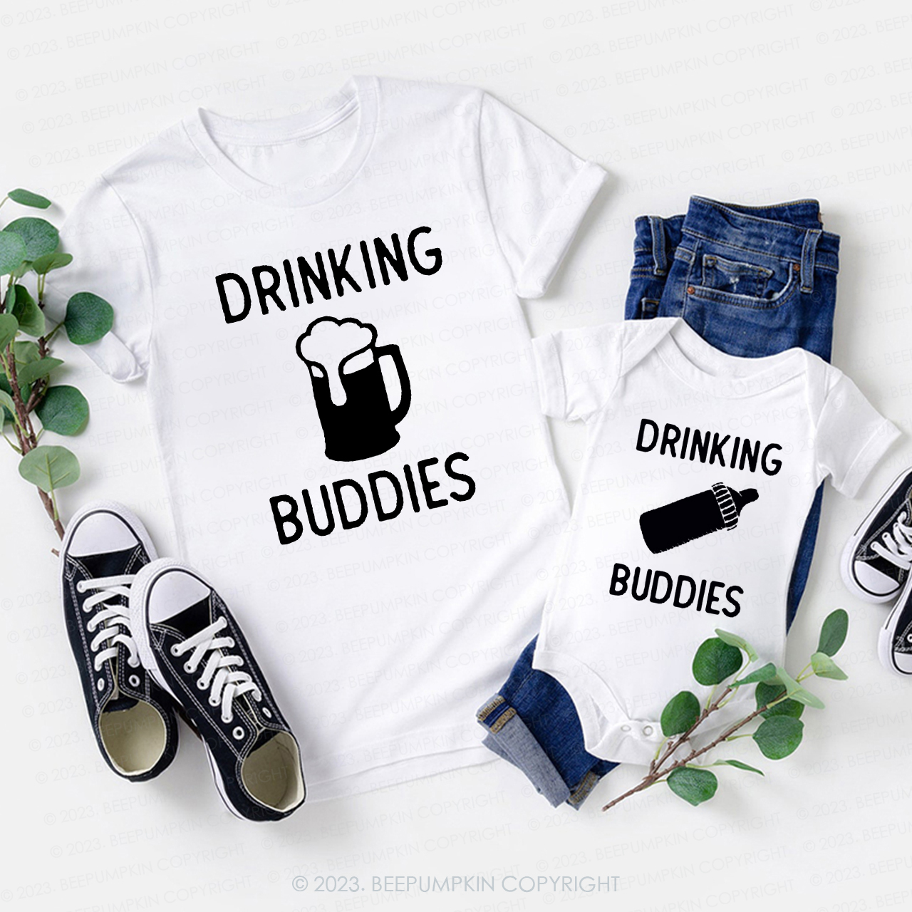 Drinking buddies Family Matching Shirts