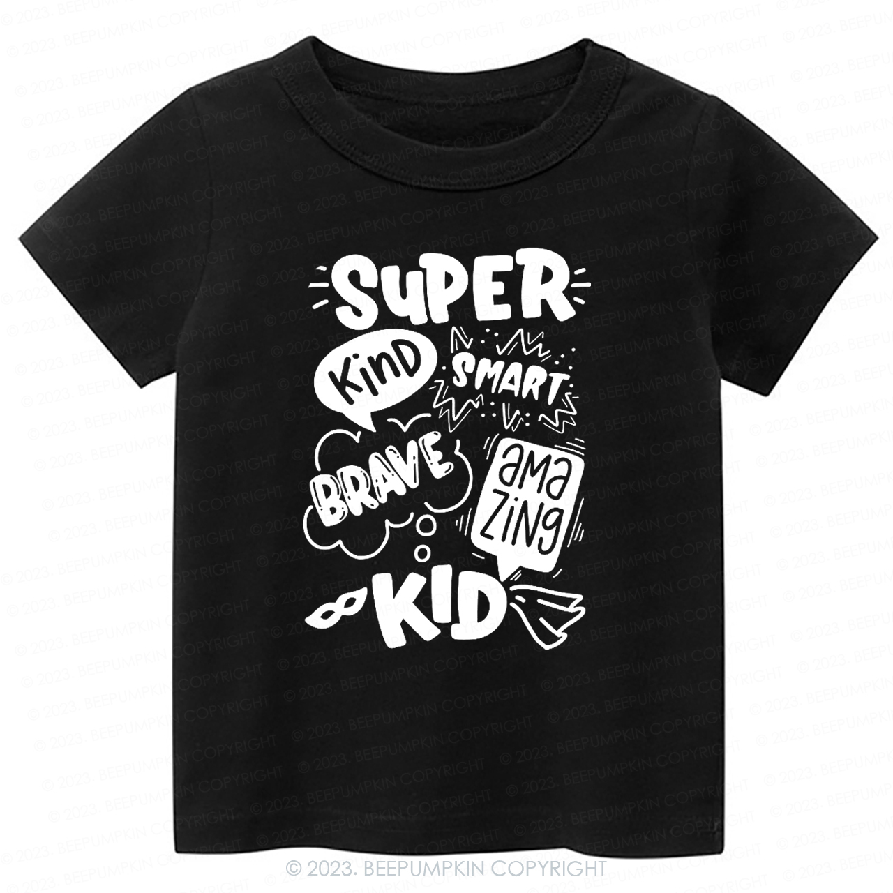 Super Hero Brave Kind Smash -Toddler Tees