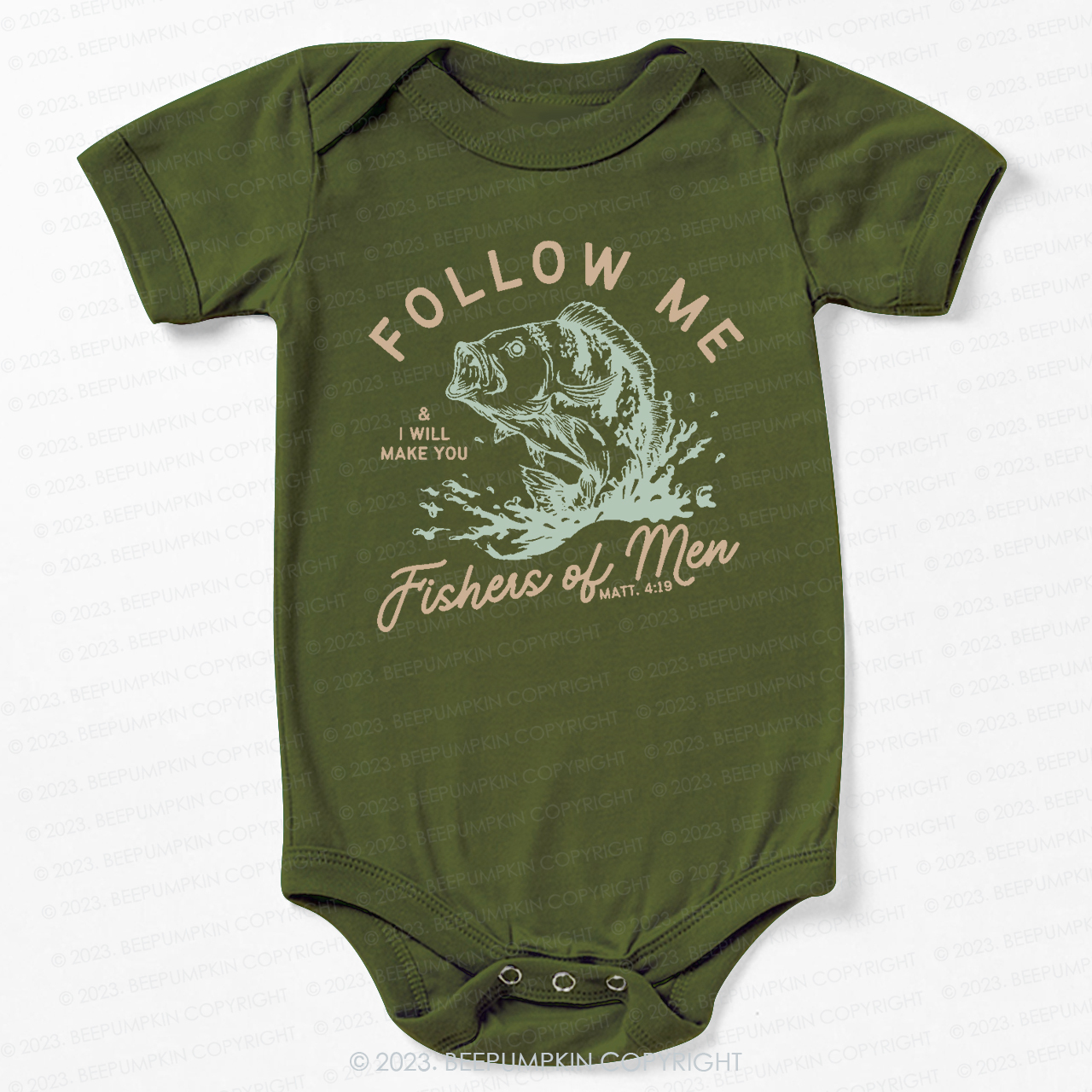 Follow Me Fishers Of Men Bodysuit For Baby