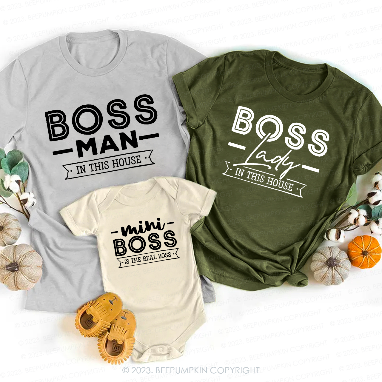I Am The Real Boss Family Matching Shirts Sale-Beepumpkin™, image size:1280x1280