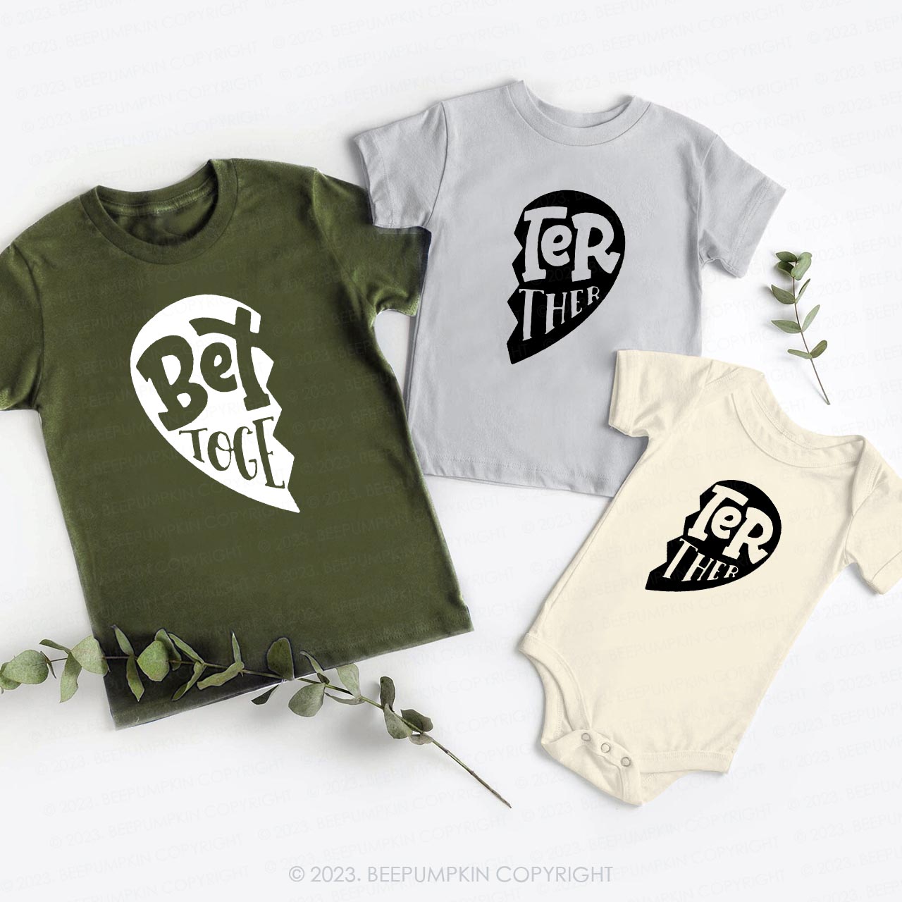 Better Together Bold Matching Sibling Shirts