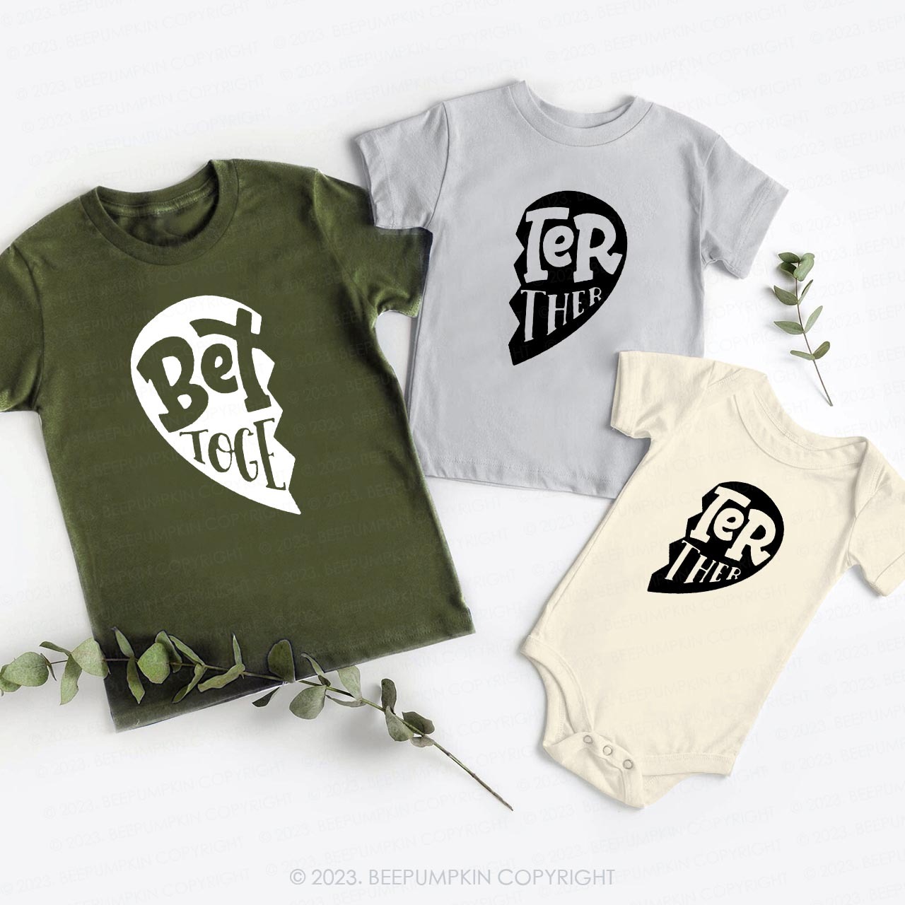 Better Together Bold Matching Sibling Shirts