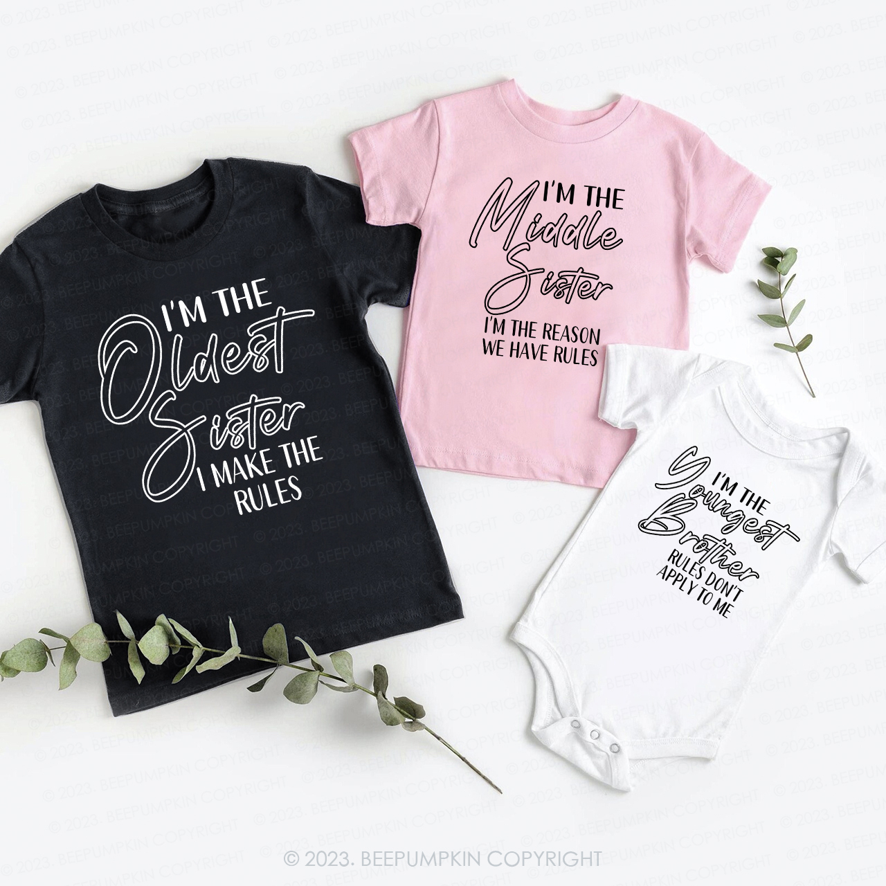 Make Rules Matching Sibling Shirts