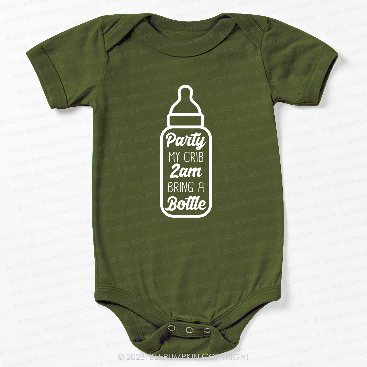 Party My Crib 2am Bring A Bottle Bodysuit For Baby