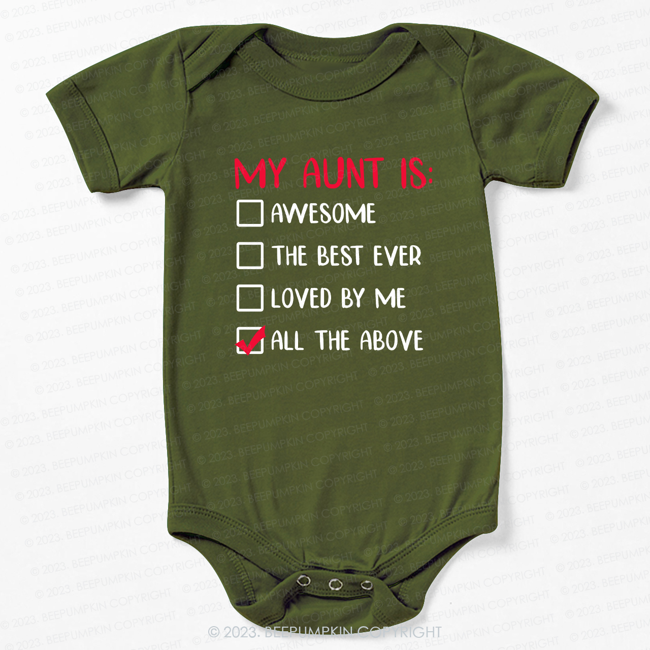 My Aunt is Awesome Bodysuit For Baby