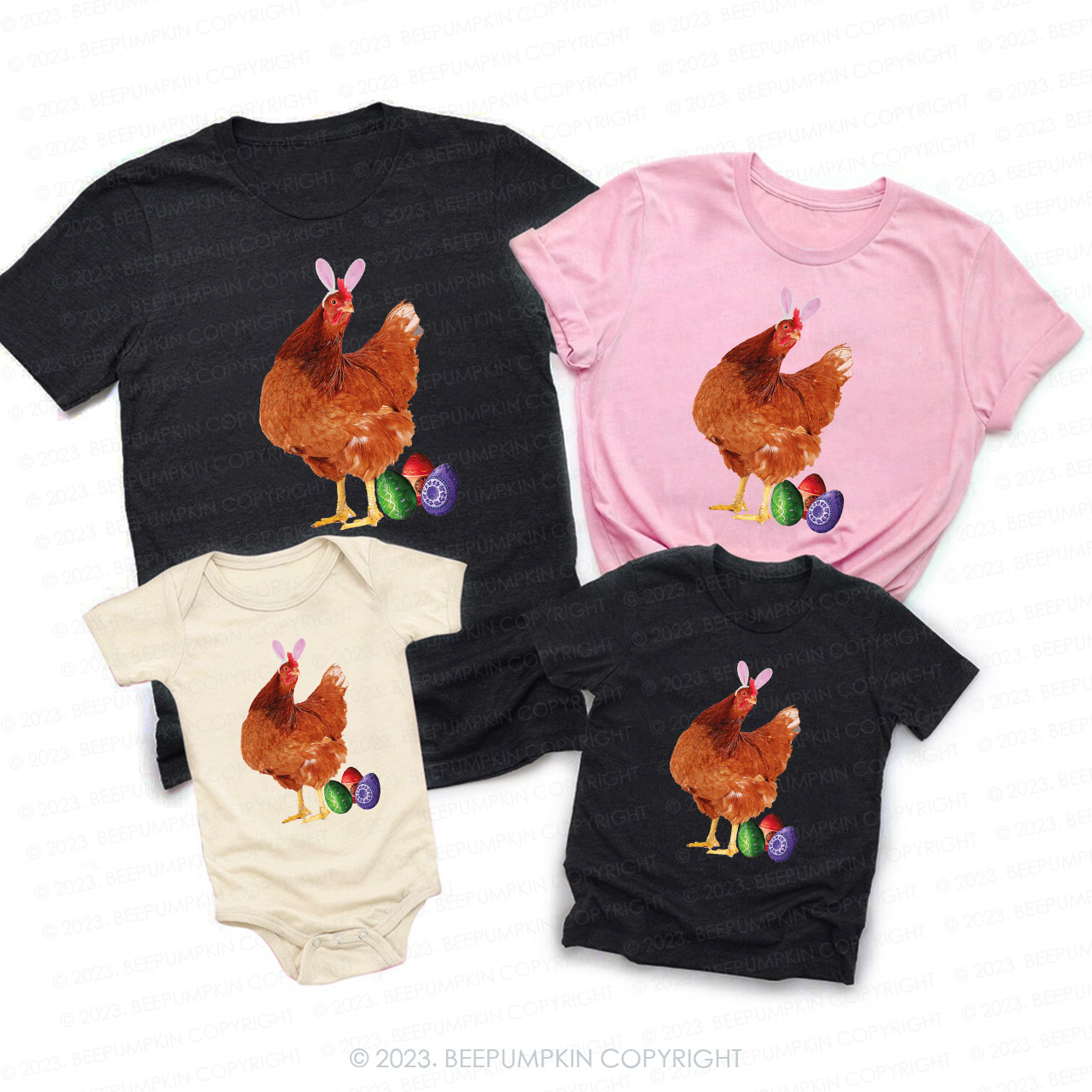 Chicken Easter Chick Lover Matching Shirts