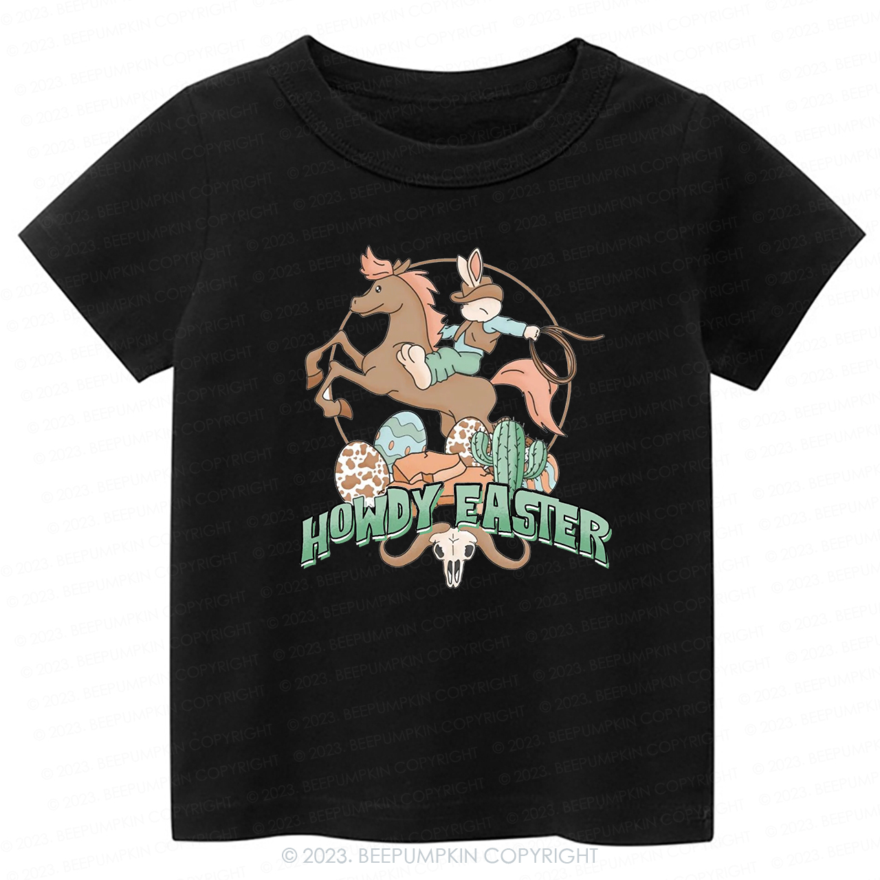 Howdy Easter Natural  -Toddler Tees
