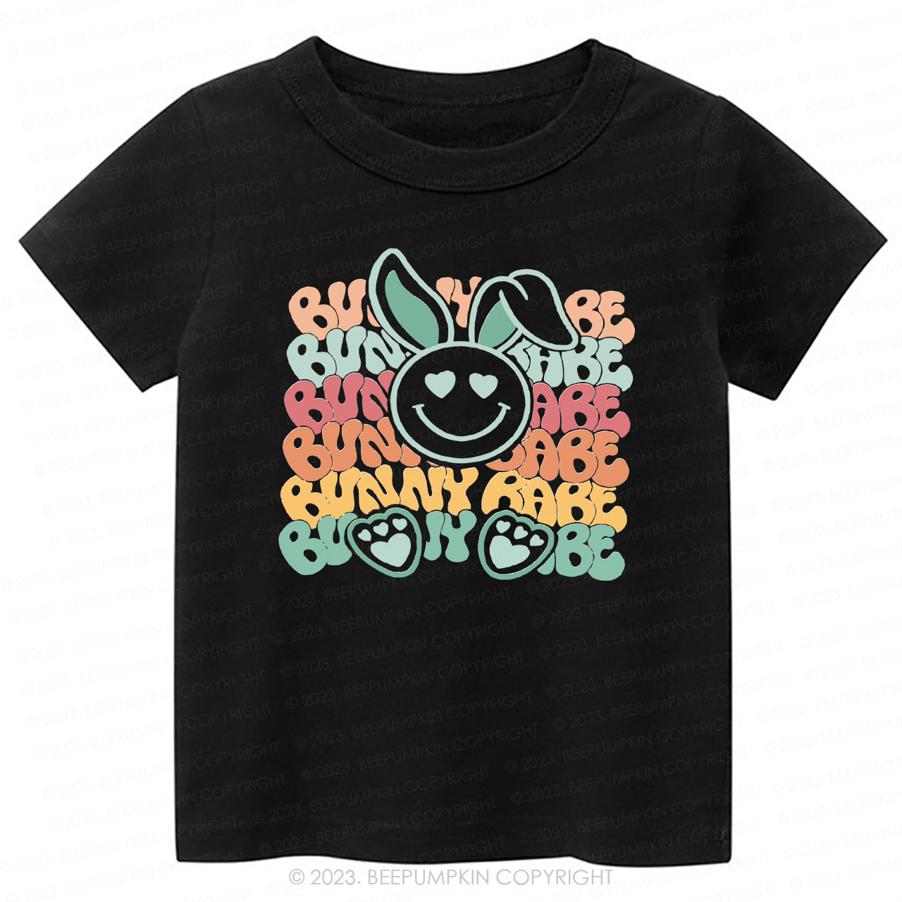 Cute Retro Graphic Bunny Babe -Toddler Tees