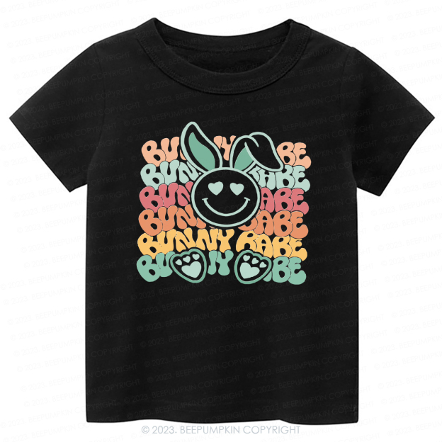 Cute Retro Graphic Bunny Babe -Toddler Tees