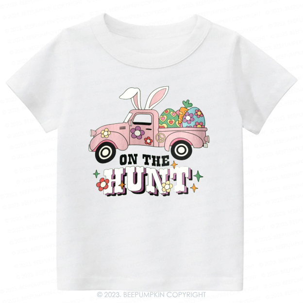 On The Hunt Easter Bunny And Car-Toddler Tees