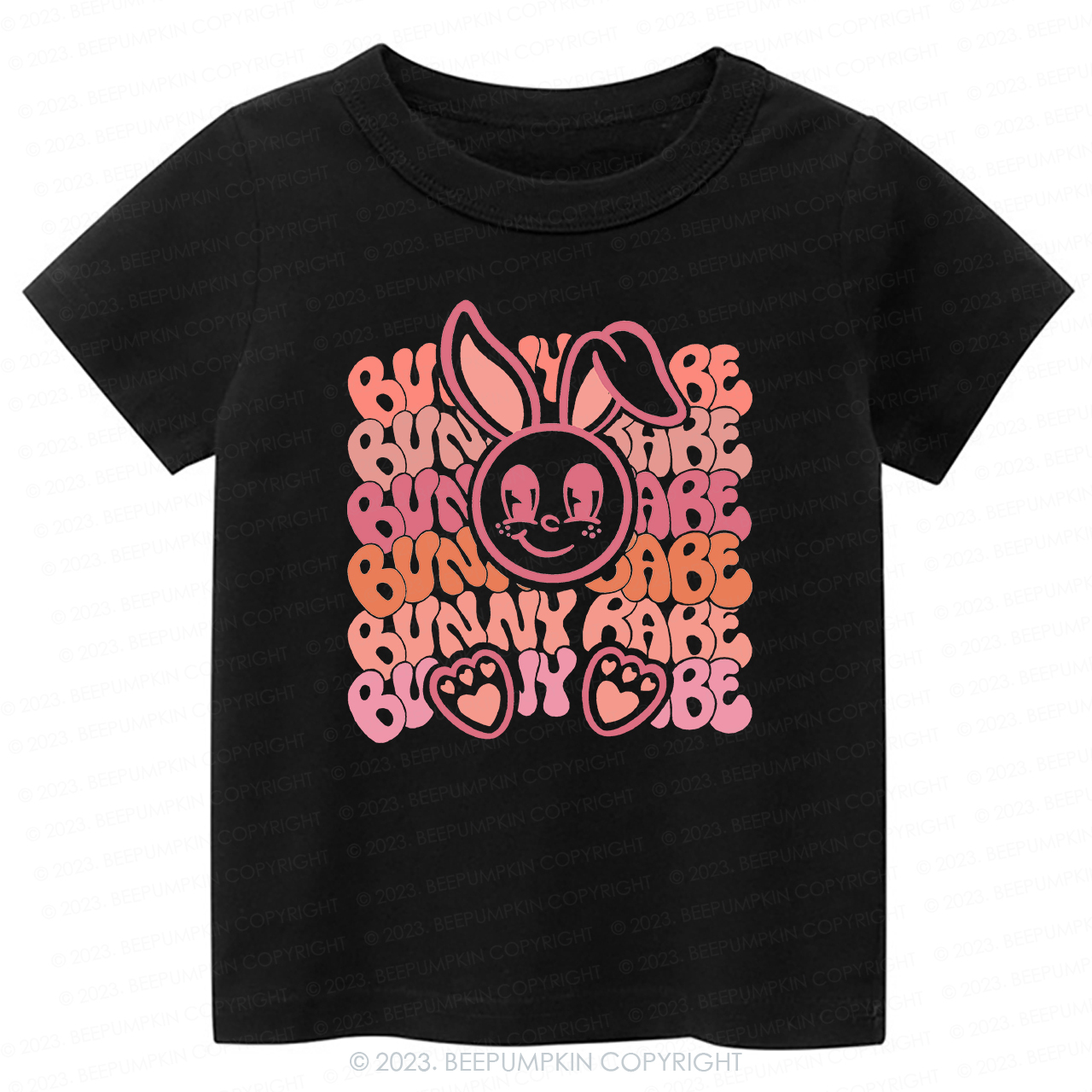 Big Eyes Bunny Babe Easter -Toddler Tees