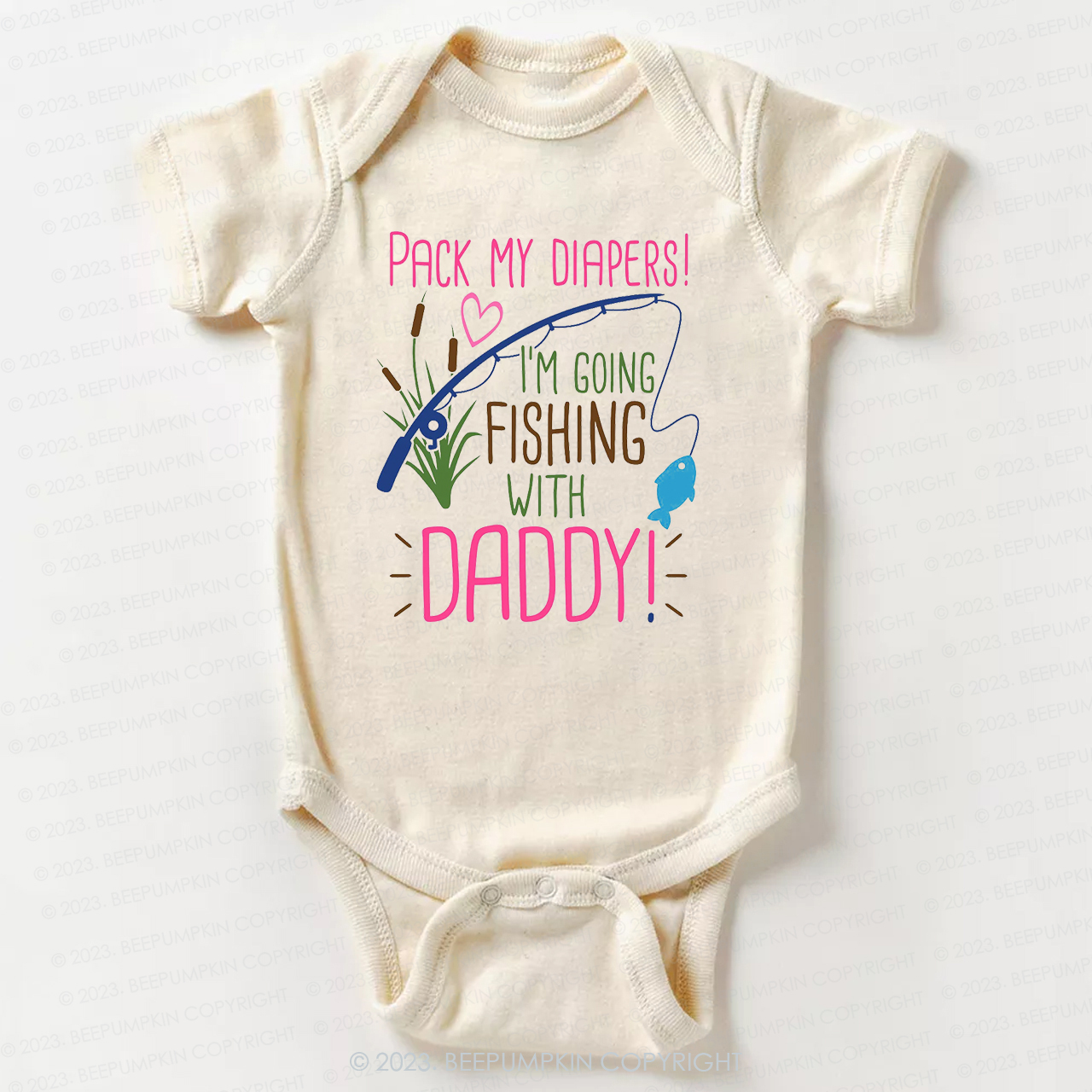 Daddy's Fishing Buddy Bodysuit For Baby