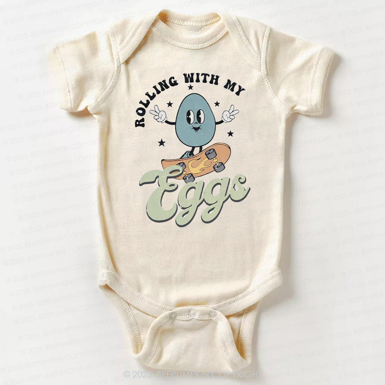 Rolling with My Eggs Bodysuit For Baby