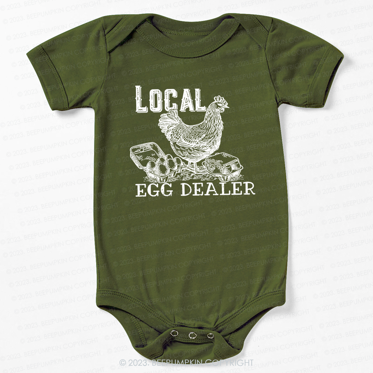 Local Egg Dealer Kids Retro Bodysuit For Baby