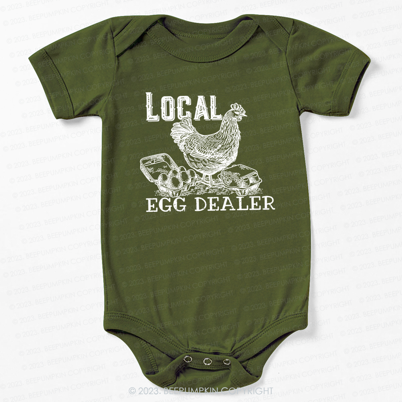 Local Egg Dealer Kids Retro Bodysuit For Baby