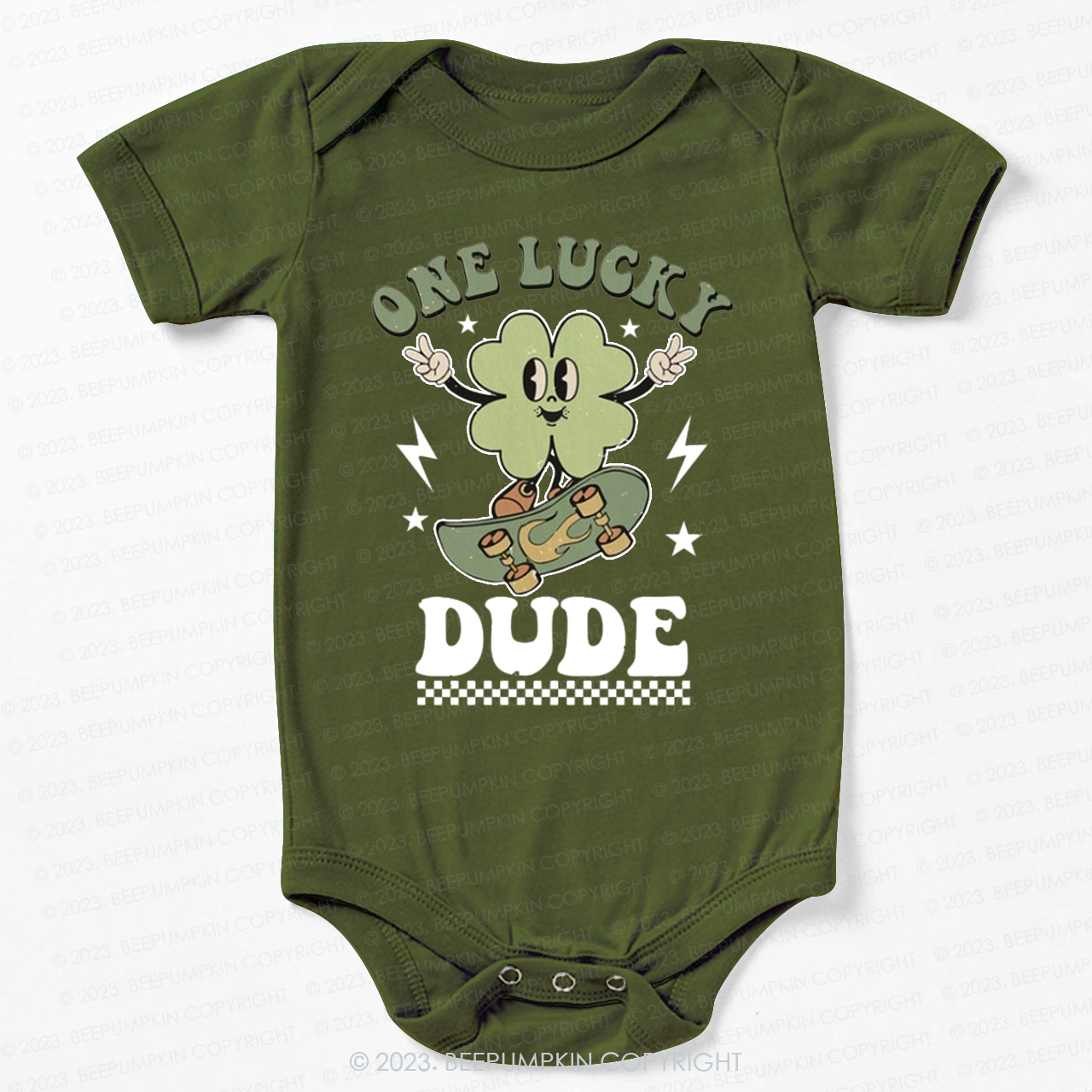 One Lucky Dude St.Patricks Day Bodysuit For Baby