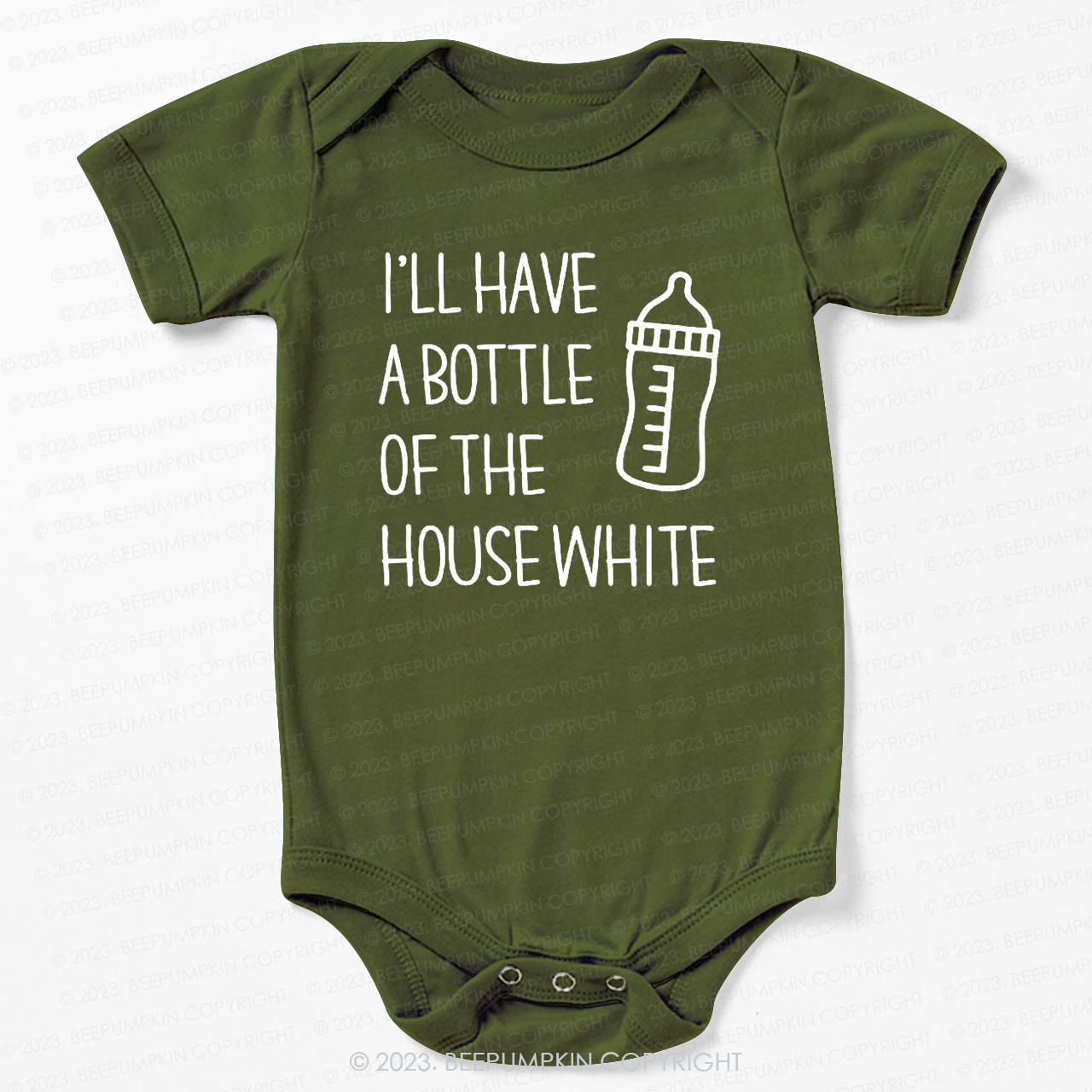 I'll Have A Bootle Of House White Bodysuit For Baby