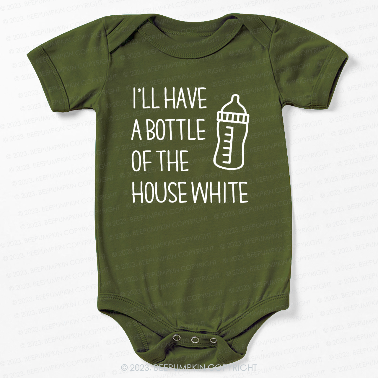 I'll Have A Bootle Of House White Bodysuit For Baby