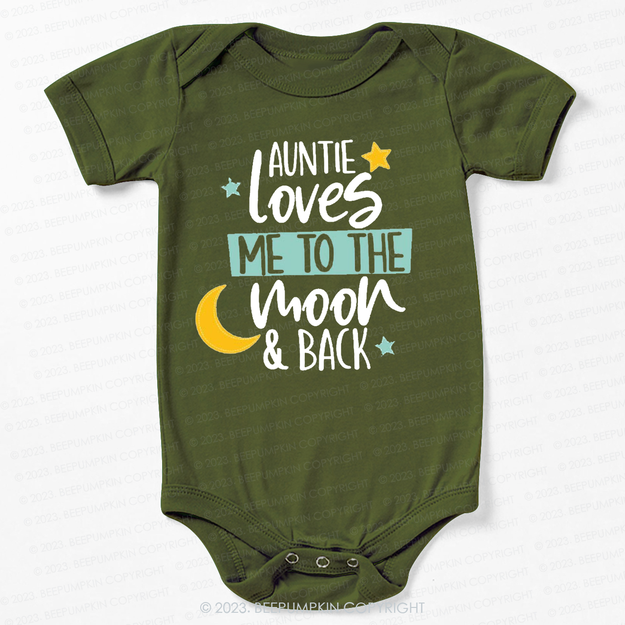 My Auntie Loves Me To The Moon Bodysuit For Baby