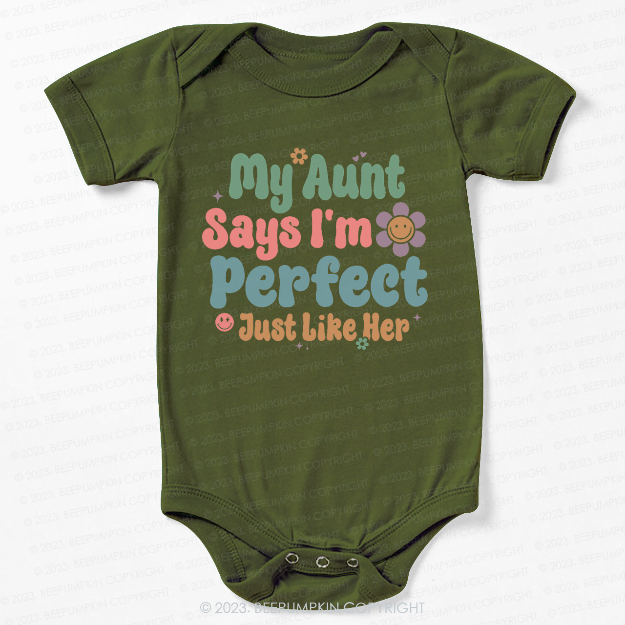 My Aunt Says I'm Perfect Just Like Her Bodysuit For Baby