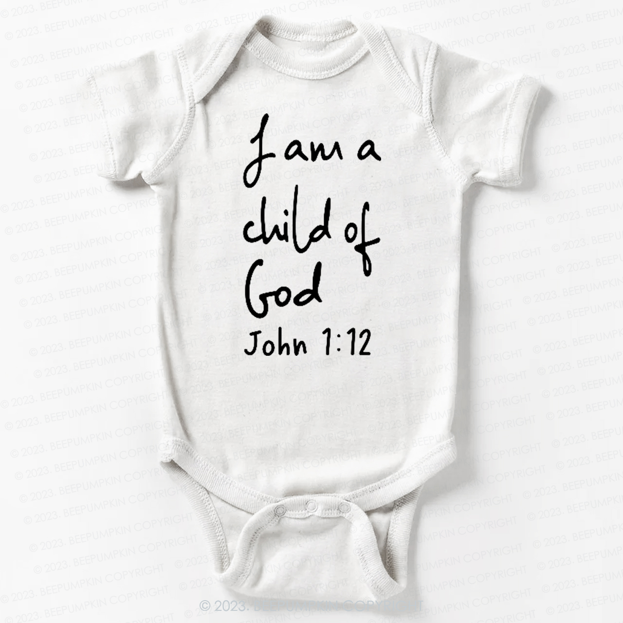 I Am A Child Of God Christian Easter Bodysuit For Baby