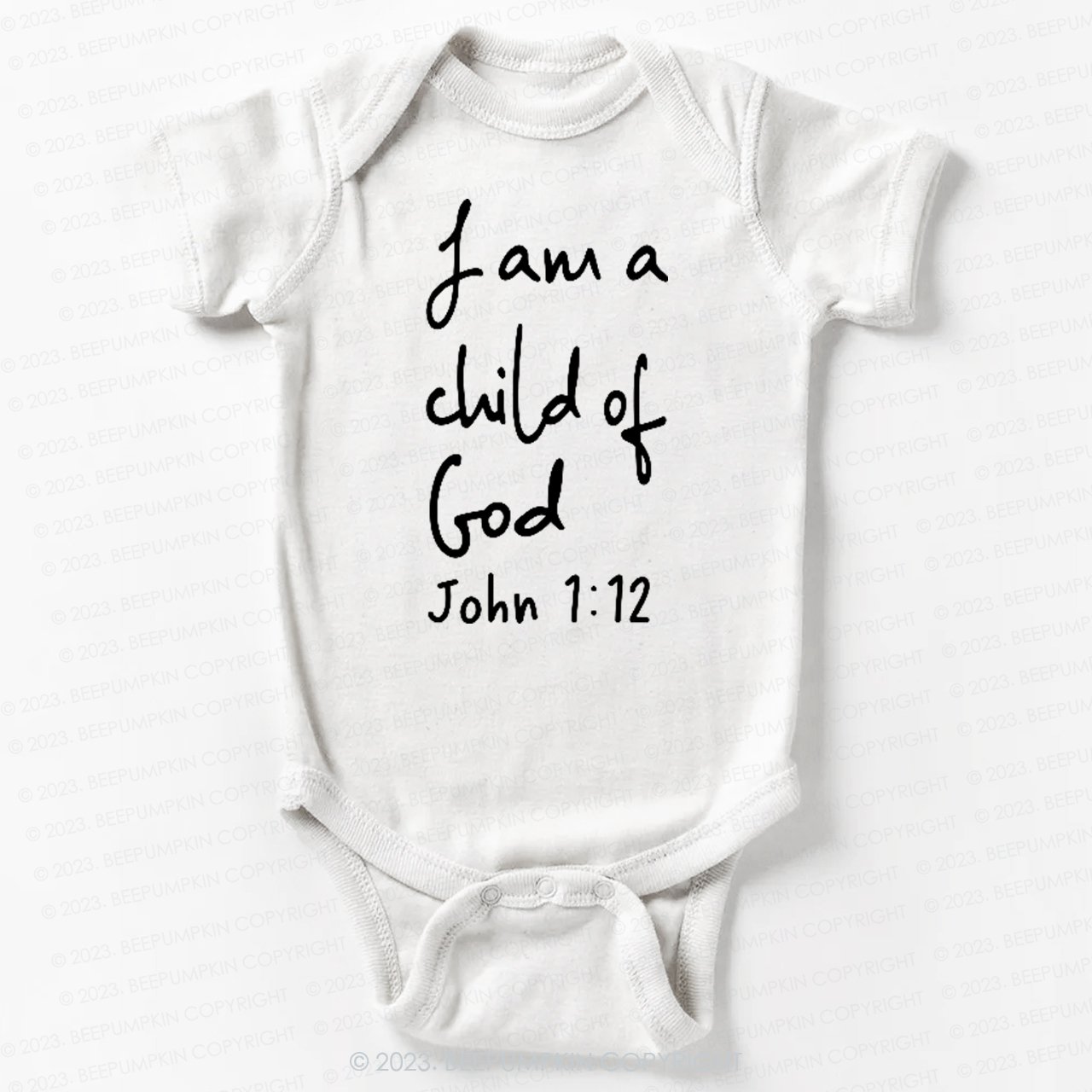 I Am A Child Of God Christian Easter Bodysuit For Baby