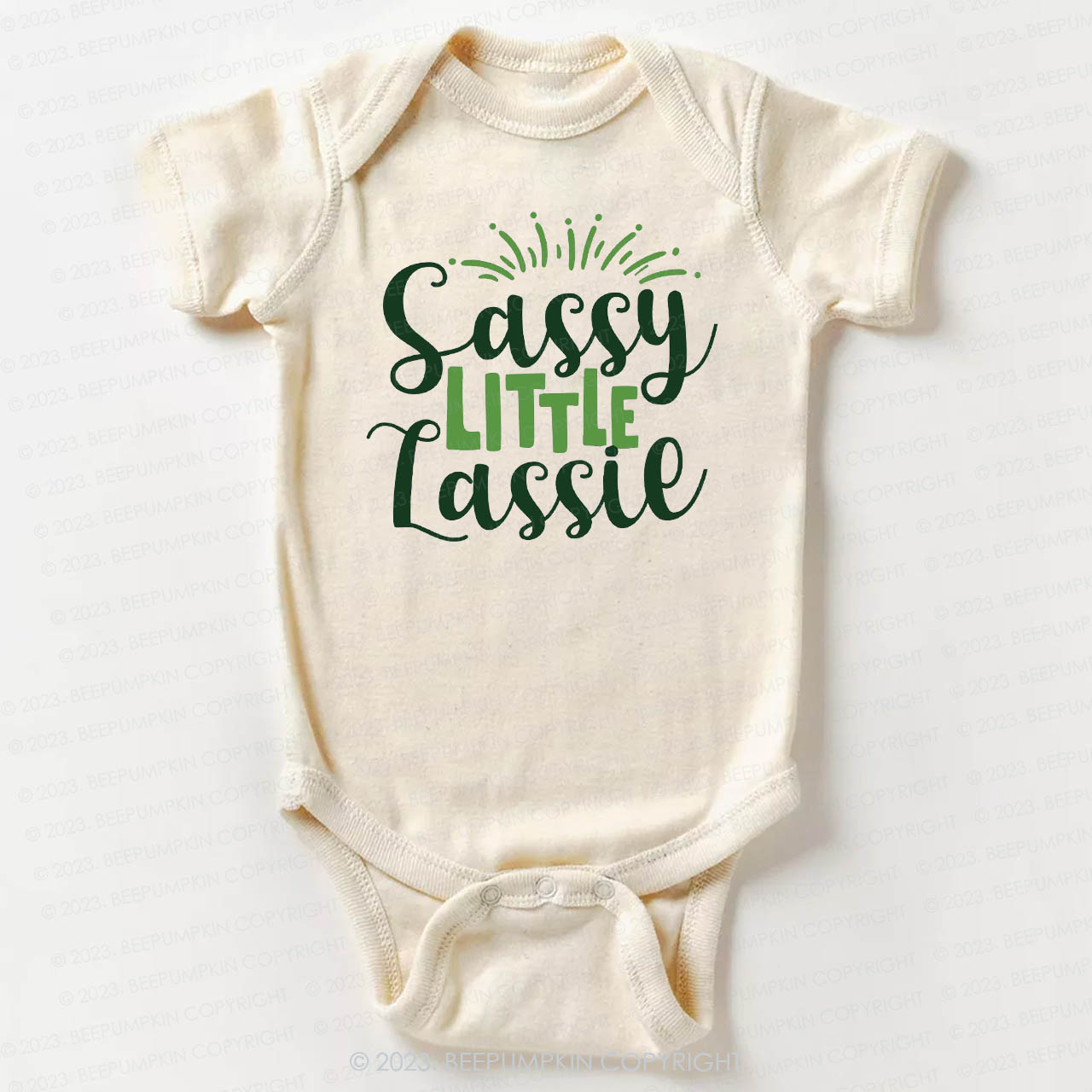 Sassy Little Lassie St.Patricks Day Bodysuit For Baby