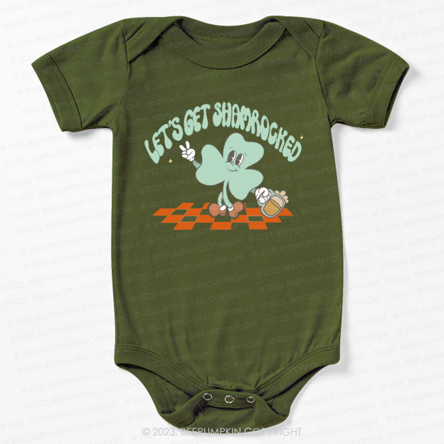 Let's Get Shamrock St.Patricks Day Bodysuit For Baby