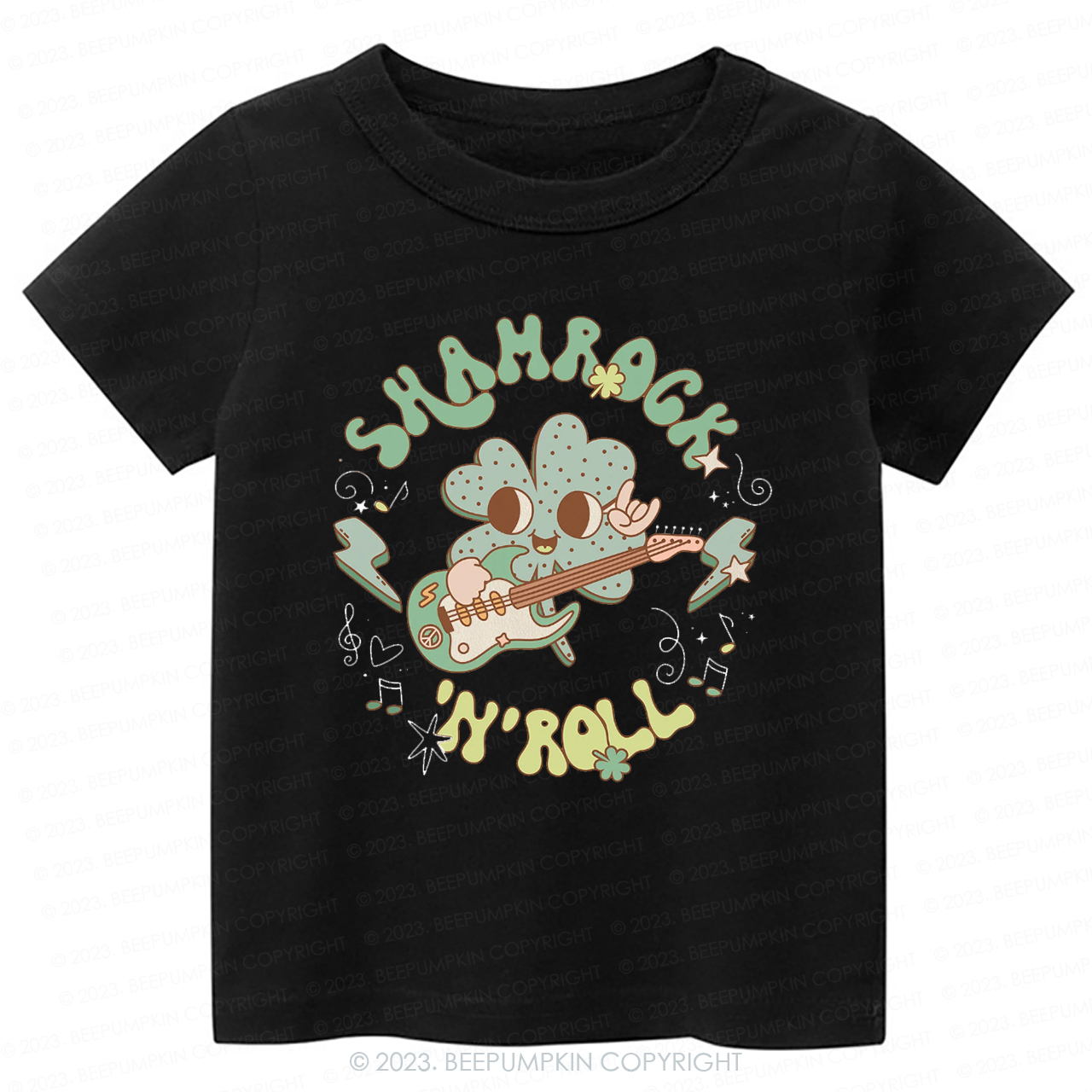 Shamrock N' Roll St.Patricks Day -Toddler Tees