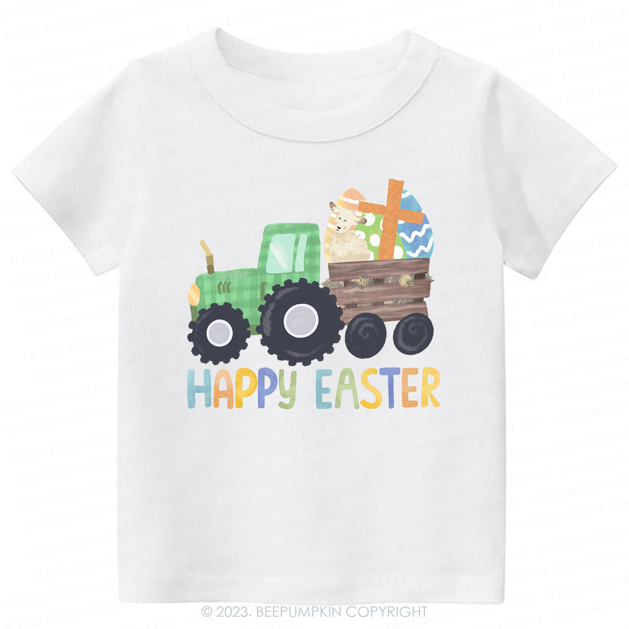 Tractor Easter Egg Hunt-Toddler Tees