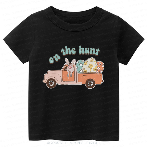 On the Hunt Easter Groovy-Toddler Tees
