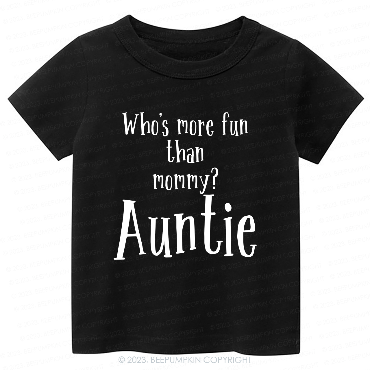 Who's Funny Than Mommy Auntie -Toddler Tees