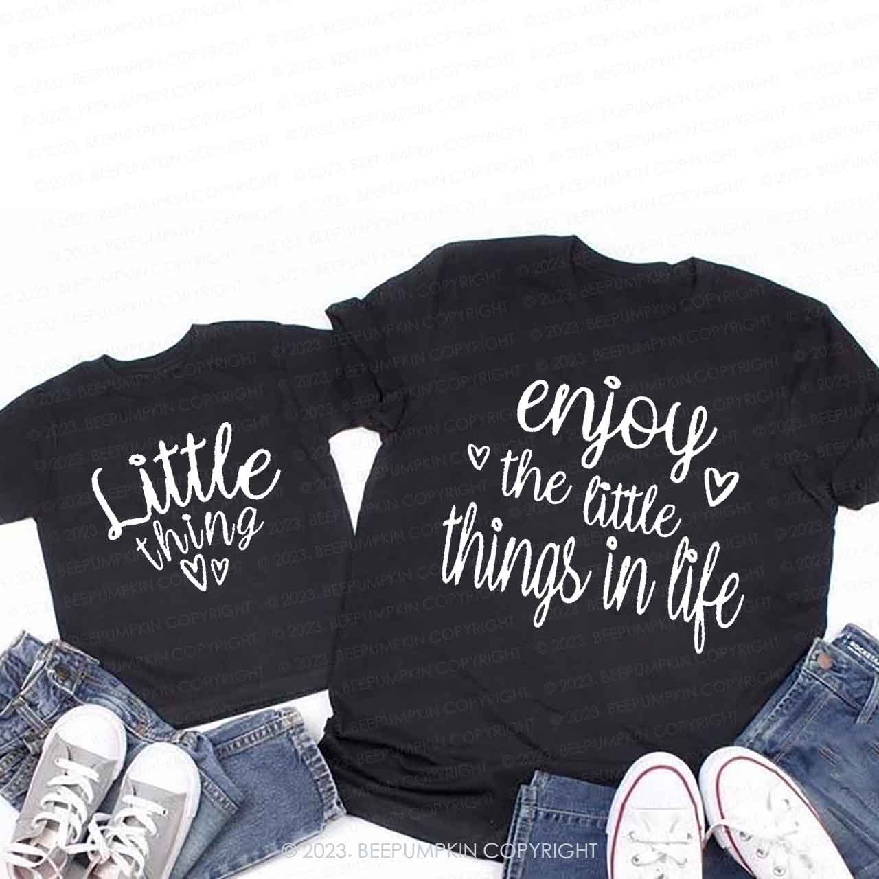Enjoy The Little Things In Life Mom&Me Matching Tees