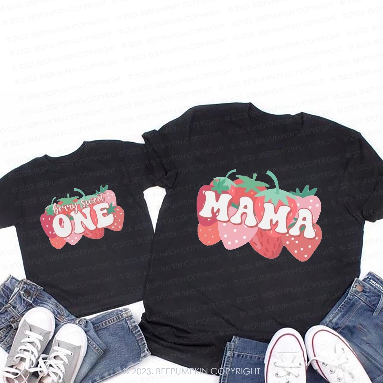 Strawberry Mama Mini Matching T-Shirt