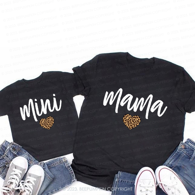 Leopard Heart MAMA&MINI Matching T-Shirt