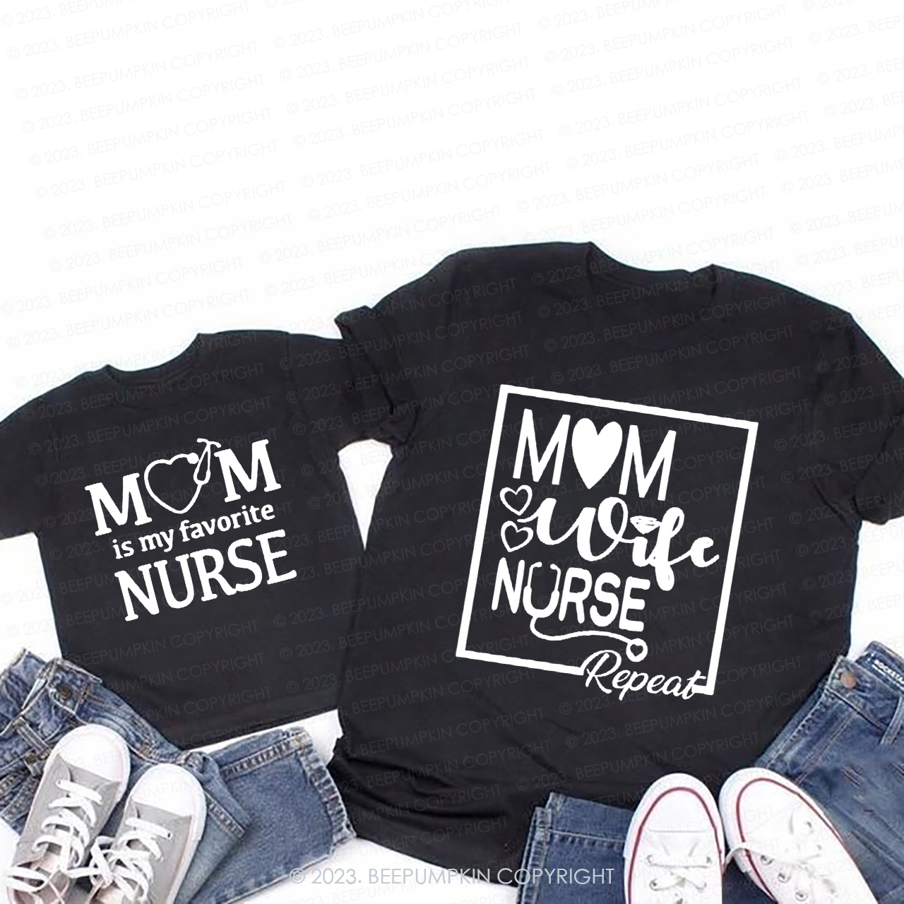 Mom Is My Favorite Nurse Matching T-Shirt