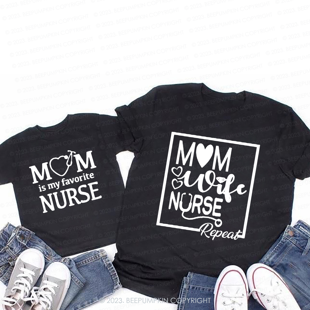 Mom Is My Favorite Nurse Matching T-Shirt