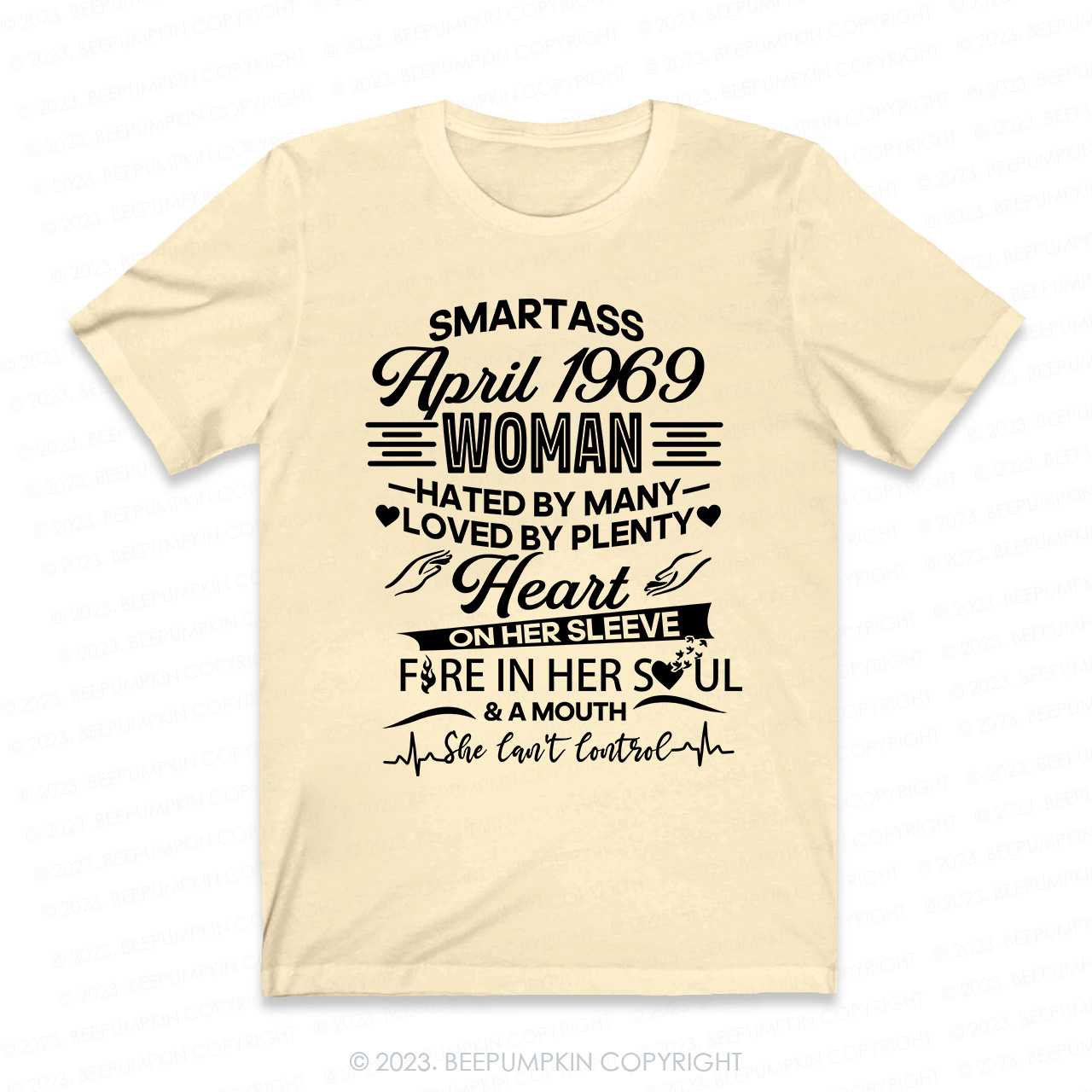Heart On Her Sleeve Fire In Her Soul Retro T-Shirt