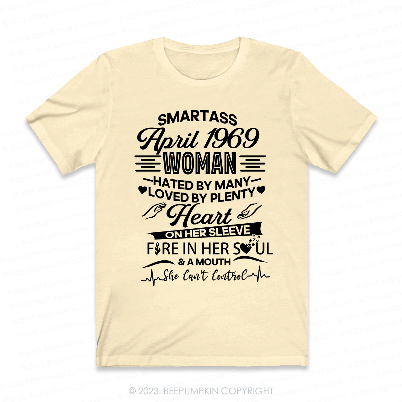 Heart On Her Sleeve Fire In Her Soul Retro T-Shirt