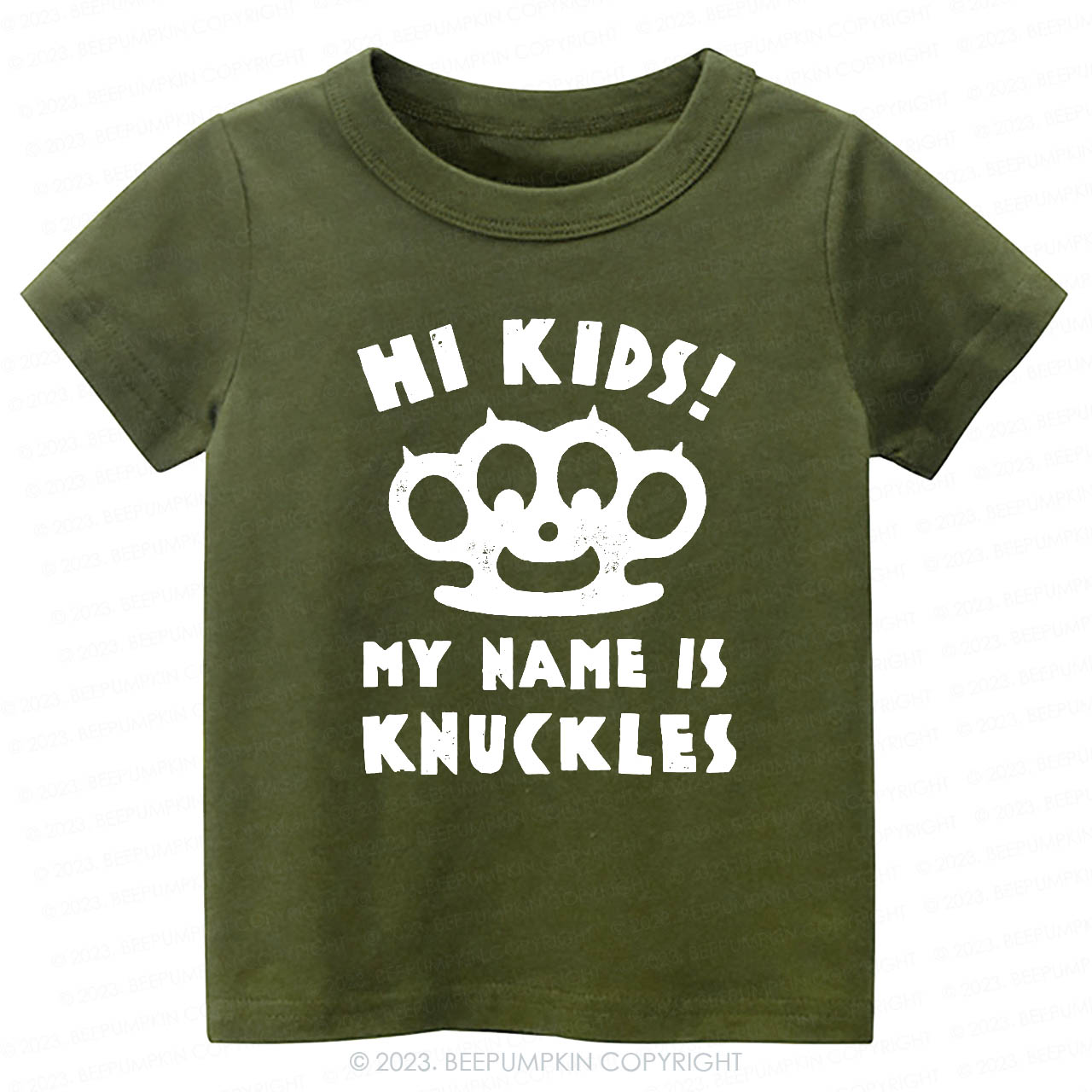 Hi Kids, My Name Is Knuckles Kids Shirt