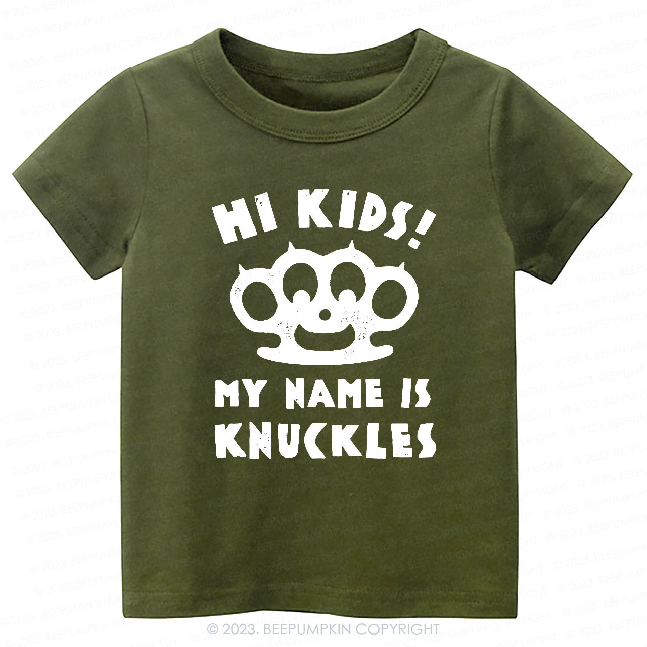 Hi Kids, My Name Is Knuckles Kids Shirt