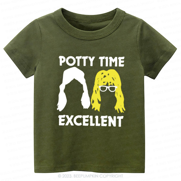 Potty Time Excellent Funny Kids Shirt
