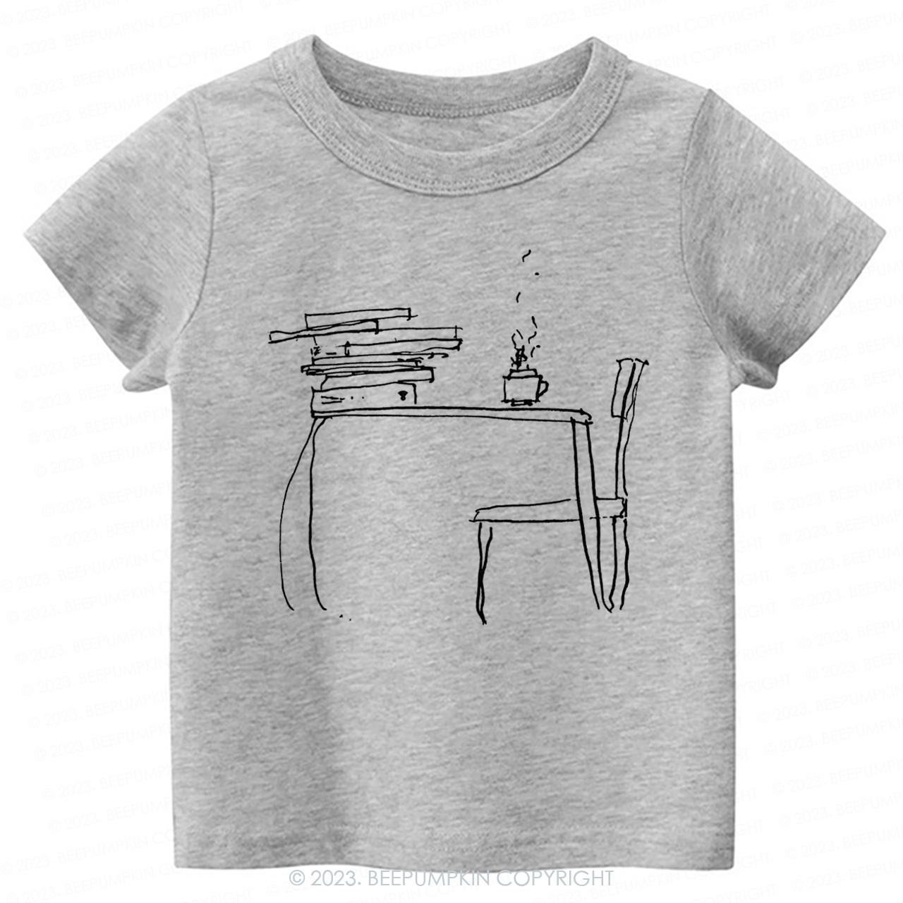 Literary Coffee Book Lover Kids Shirt