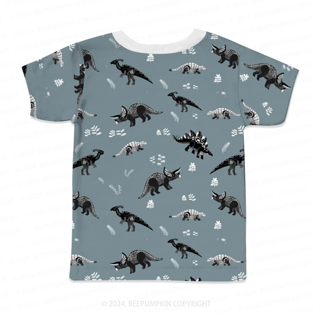 Herbivores Triceratops All Over Print Kids Tees 