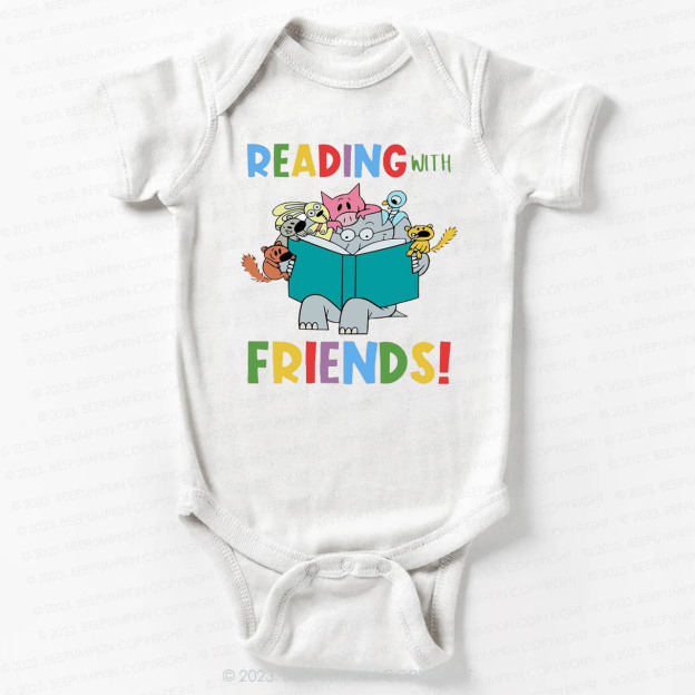 Reading With Friends Bodysuit For Baby