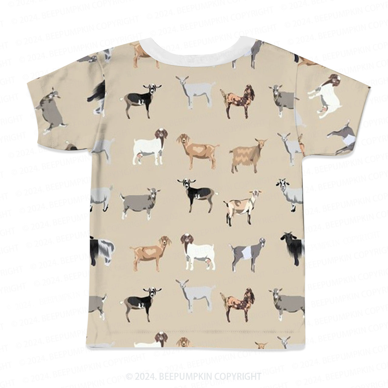 Alpine And Boer Goat All Over Print Kids Tees